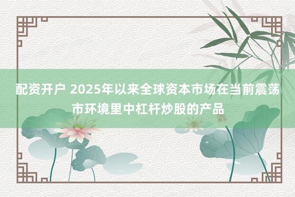 配资开户 2025年以来全球资本市场在当前震荡市环境里中杠杆炒股的产品